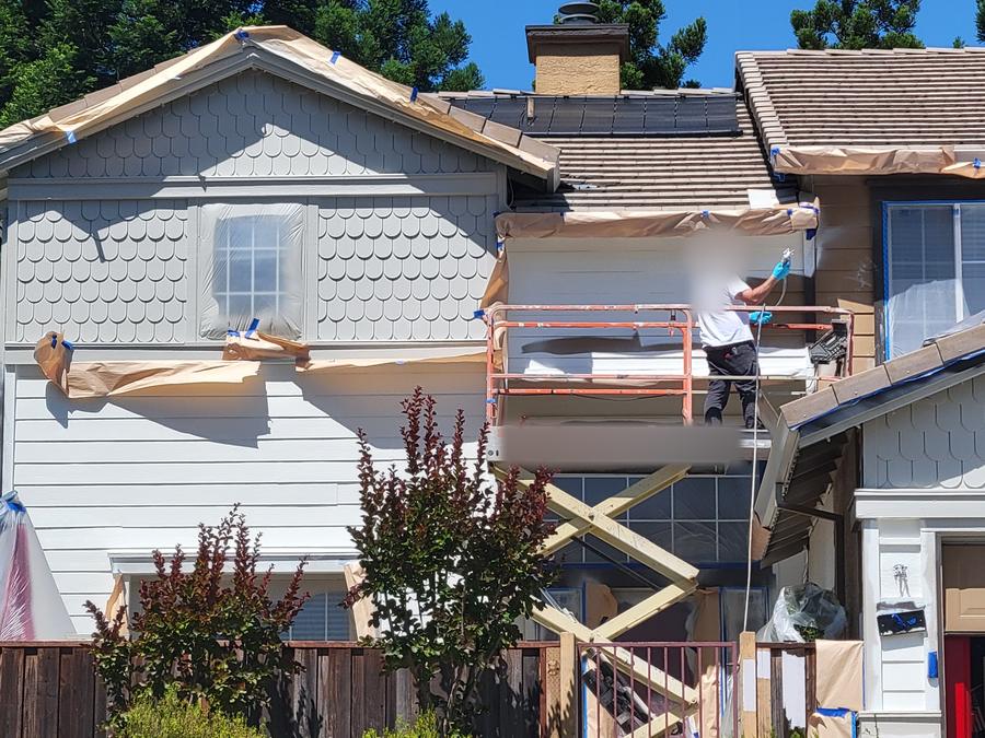 Exterior renovation: prep and paint