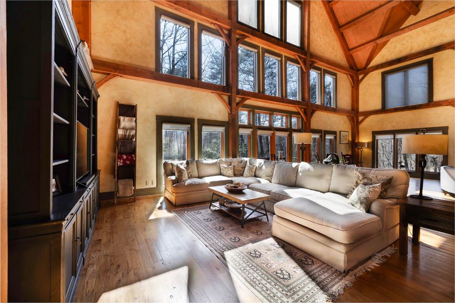 Timber-frame great room